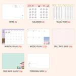 Planner pages - ICONIC 2022 End-And Dated Weekly Diary Planner