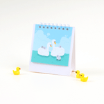 Cute illustration - Wanna This 2022 To My Swan Mini Monthly Desk Calendar