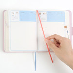 Two ribbon bookmark - Monopoly 2022 Smiley Dated Daily Diary With Tray