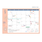 Monthly plan - Monopoly 2022 Smiley Dated Daily Diary With Tray