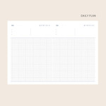Daily plan - Dash And Dot Day Flow Dateless Daily Diary Journal