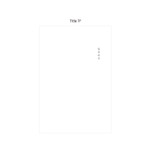 Title - Dailylike 2022 One Second One Day Dated Weekly Diary Planner