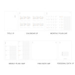 Dailylike 2022 One Second One Day Dated Weekly Diary Planner