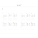 Calendar - Dailylike 2022 One Second One Day Dated Weekly Diary Planner
