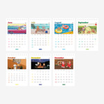 Calendar pages - Dailylike 2022 My Buddy Mini Monthly Desk Calendar