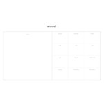 Annual - 2NUL Square Drawing Dateless Weekly Diary Journal Ver2