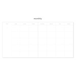 Monthly plan - 2NUL Square Drawing Dateless Weekly Diary Journal Ver2