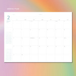 Monthly plan - Gunmangzeung 2022 The Memo Dated Weekly Diary Planner 