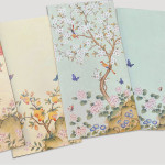 OCHAE Minhwa 4 Envelopes 4 Notes and 4 Stickers Set