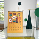 Design Comma-B 2022 Retro Dated Monthly Desk Calendar