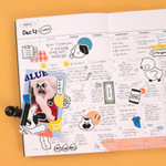 Usage example - Wanna This Childhood Friends Paper Removable Sticker Set