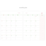 Monthly plan - ROMANE 2022 365 Dated Weekly Diary Planner