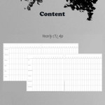 Yearly 1 - DESIGN GOMGOM Monogram Square Dateless Weekly Diary Journal