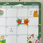 Usage example - Dailylike Jelly Bear Gold Line Sticker 01-06