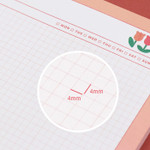 4mm grid - ICONIC Merry B5 Writing Grid Notepad