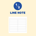 Indigo Toasty Wirebound Half Divided Lined Notebook