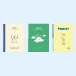 Indigo Toasty Wirebound Half Divided Lined Notebook