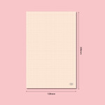 Size - Second Mansion Basic A5 Grid Memo Writing Notepad