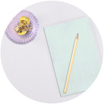 Usage example - Second Mansion Basic A5 Grid Memo Writing Notepad