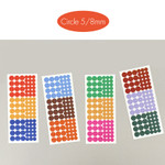 5mm, 8mm - Paperian Pigment Circle Clear Removable Sticker Pack