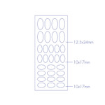 oval - Paperian Pigment Circle Clear Removable Sticker Pack