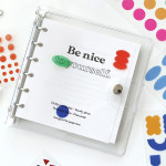 Usage example - Paperian Pigment Circle Clear Removable Sticker Pack