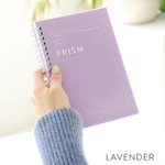 Lavender - Indigo Prism 180 B6 Wirebound Blank Notebook