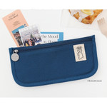 Prussain Blue - ROMANE 365 Cotton Flat Zipper Pencil Case