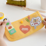 PVC cover - ROMANE 365 Cotton Flat Zipper Pencil Case