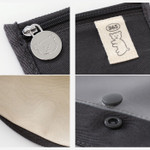 Detail of ROMANE 365 Cotton Flat Zipper Pencil Case