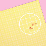 Grid spacing - Second Mansion Color Grid 6-ring A6 notebook Paper Refills