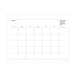 monthly scheduler(back) - Indigo 22-23 18 Months Desk Standing Calendar