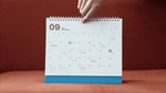 Indigo 22-23 18 Months Desk Standing Calendar