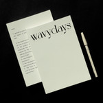 Wavydays Large Grid Lined Notebook