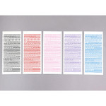 Calligraphy Alphabet Number Sticker Pack
