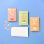 Jam Studio Happy Birthday Card and Envelope Set