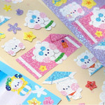 Glitter stickers - BT21 Minini Summer Sky Glitter Sticker