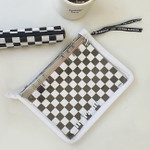 White - Second Mansion Checker Board 6-ring A5 Grid Notebook Set