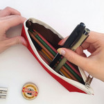 Stores up to 40 pens - Second Mansion Etudes Zipper Pencil Case Pouch