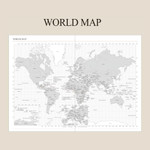 World map - Indigo 2023 Official A5 Dated Weekly Planner Scheduler