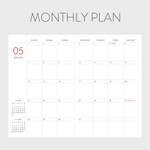 Monthly plan - Indigo 2023 Prism A5 Dated Monthly Diary Planner