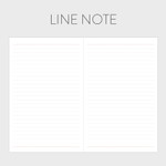 Line note - Indigo 2023 Prism A5 Dated Monthly Diary Planner