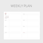 Weekly plan - Indigo 2023 Prism A5 Dated Weekly Diary Planner