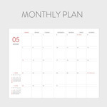 Monthly plan - Indigo 2023 Prism A5 Dated Weekly Diary Planner