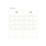 Yearly plan - 2023 Notable memory slim handy dated monthly planner
