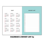 Calendar, Bucket list - 2023 Colorpoint B6 Dated Monthly Diary
