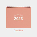 Coral pink - 2023 Good Luck To You Standing Flip Calendar