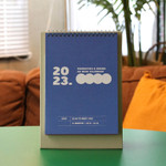 Wanna This 2023 Round A5 Standing Flip Desk Calendar