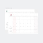 Monthly plan - 2023 Hello Small Dated Weekly Planner