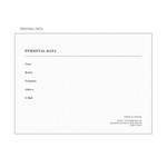 Personal data - 2023 A4 Large Dated Monthly Planner Scheduler